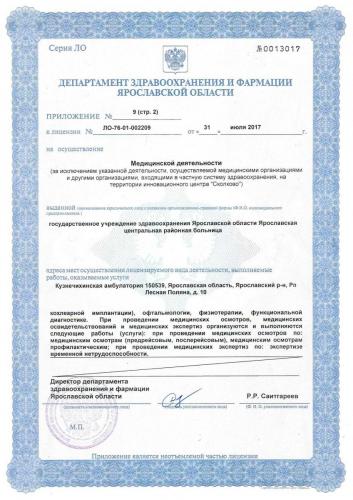 Лицензия 2017 (стр.2) Кузнечихинская амб. 
